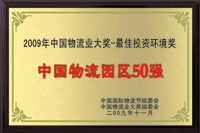 中國物流園區(qū)50強